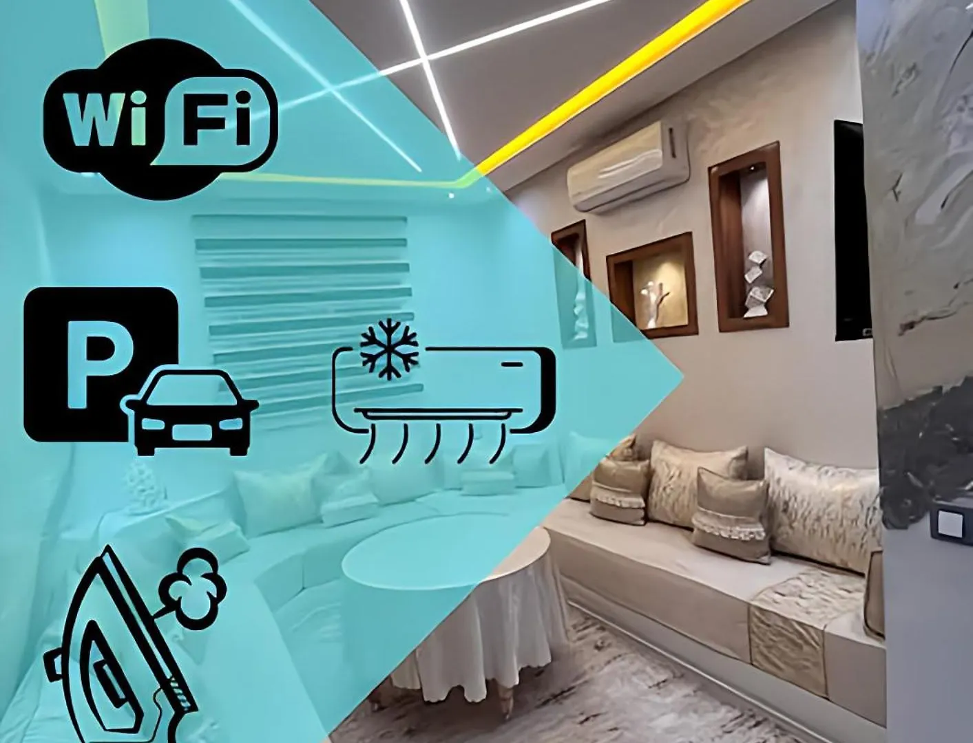 Appartement Renove Avec Style Et Parking Surveille Marrakesh